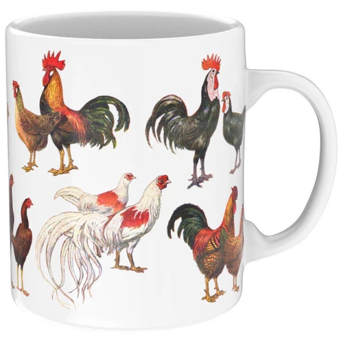 Chickens ~ Poules Large Mug - Image 4