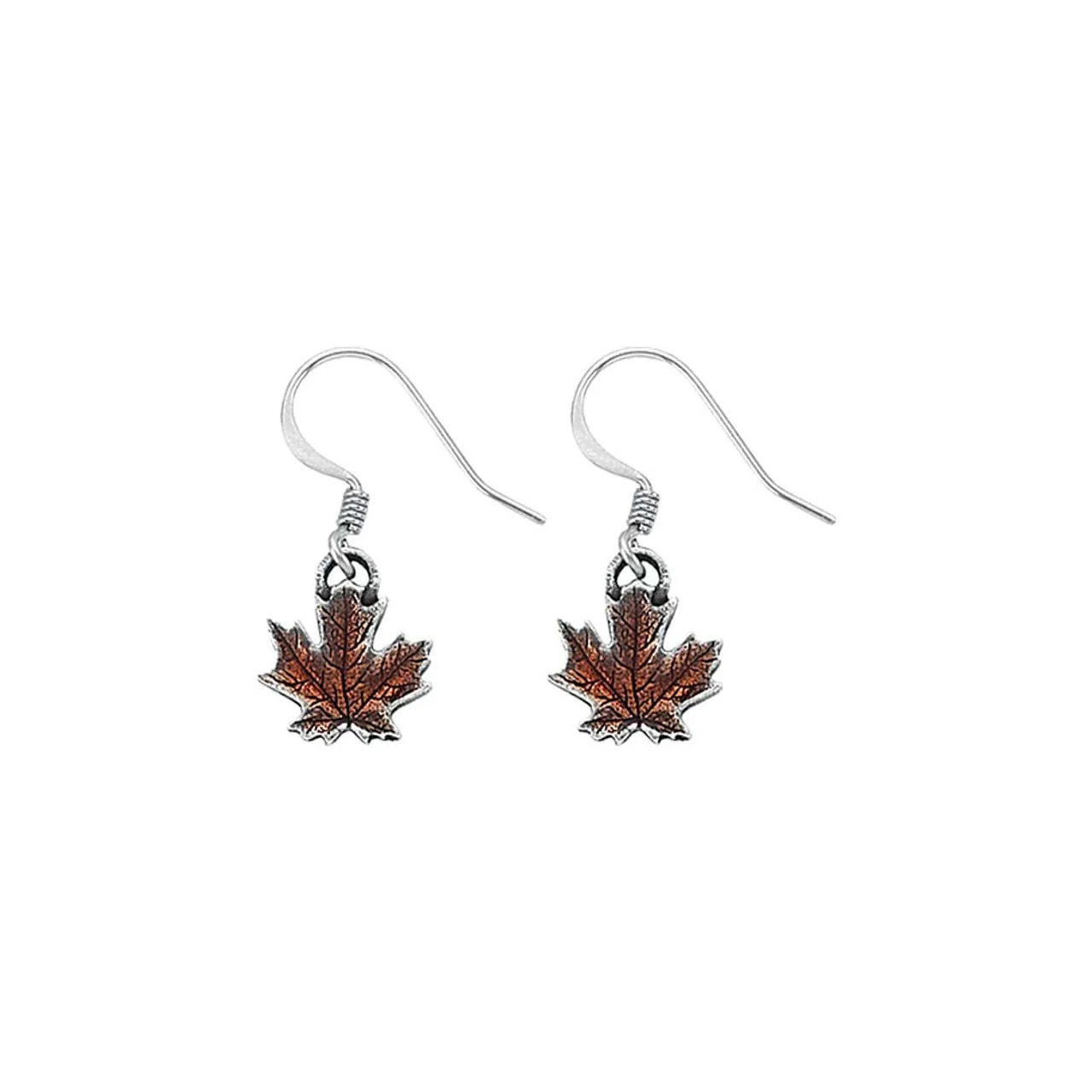 Maple Leaf Autumn Mini Wire Earrings